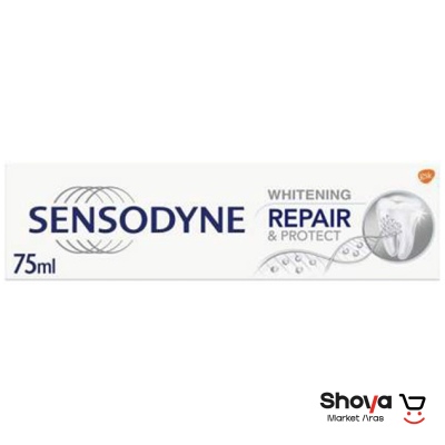 خمیر دندان سفید کننده سنسوداینSENSODYNE مدل REPAIR & PROTECT حجم75 میلی لیتر