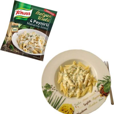 سس ماکارونی با طعم 4 پنیر Knorrکنور 50 گرم
