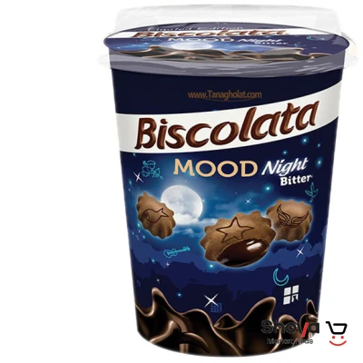 بیسکولاتا مودBiscolata MOOD شکلات تلخ سرمه ای 125 گرم