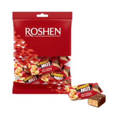 شکلات روشن ROSHEN کندی نات کاراملی با بادام زمینی 1 کیلویی