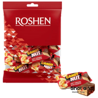 شکلات روشن ROSHEN کندی نات کاراملی با بادام زمینی 1 کیلویی