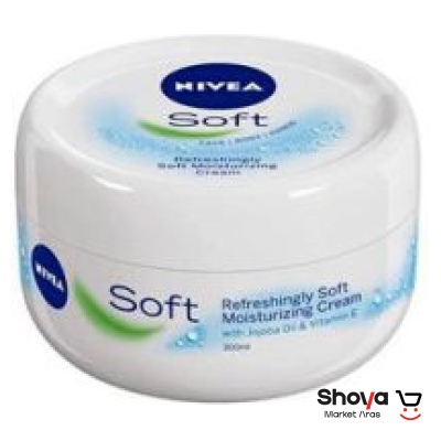کرم مرطوب کننده کاسه ای NIVEA سری soft حجم 300میلی لیتر