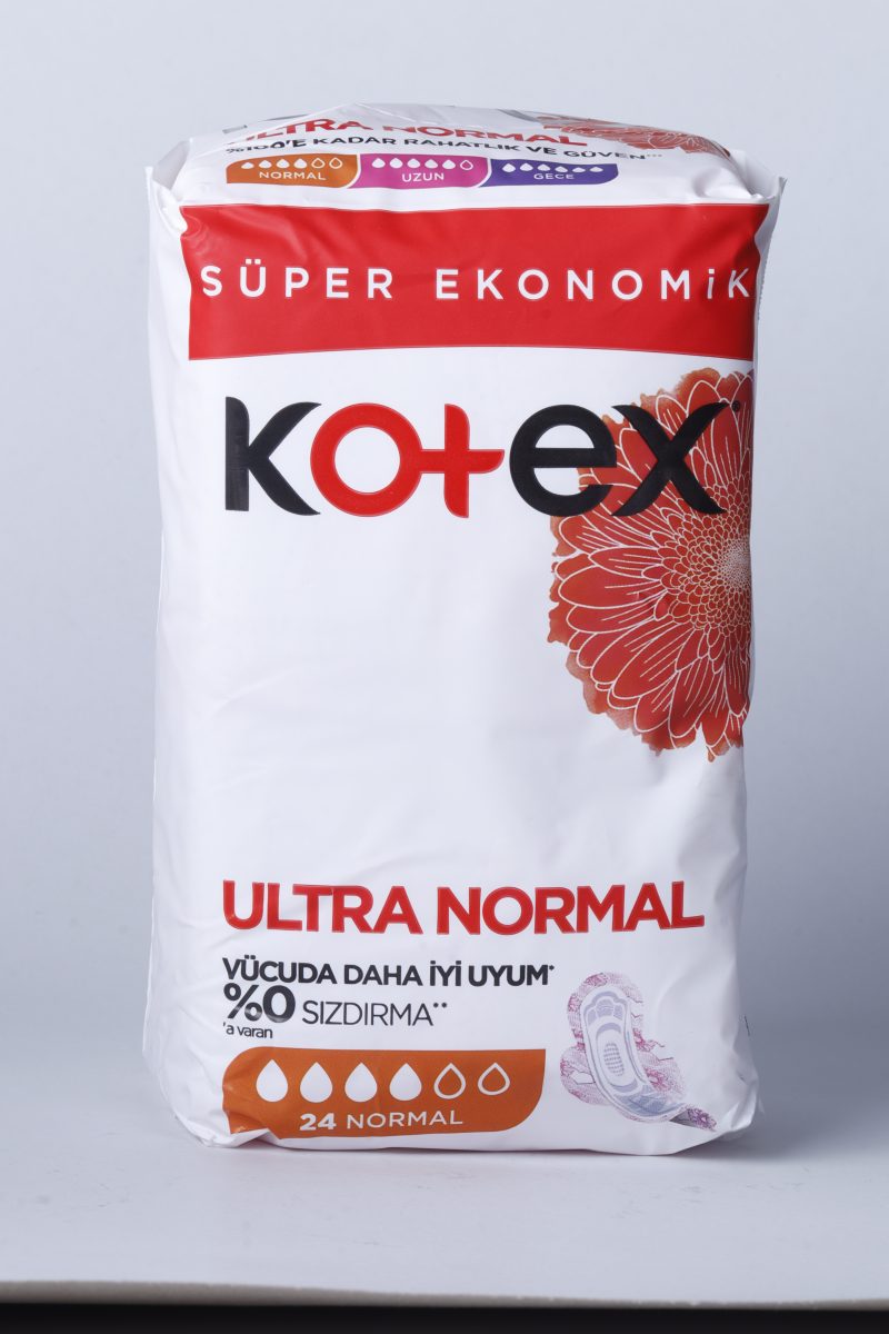 نوار بهداشتی kotex سری ultra سایز نرمال بسته 24 عددی