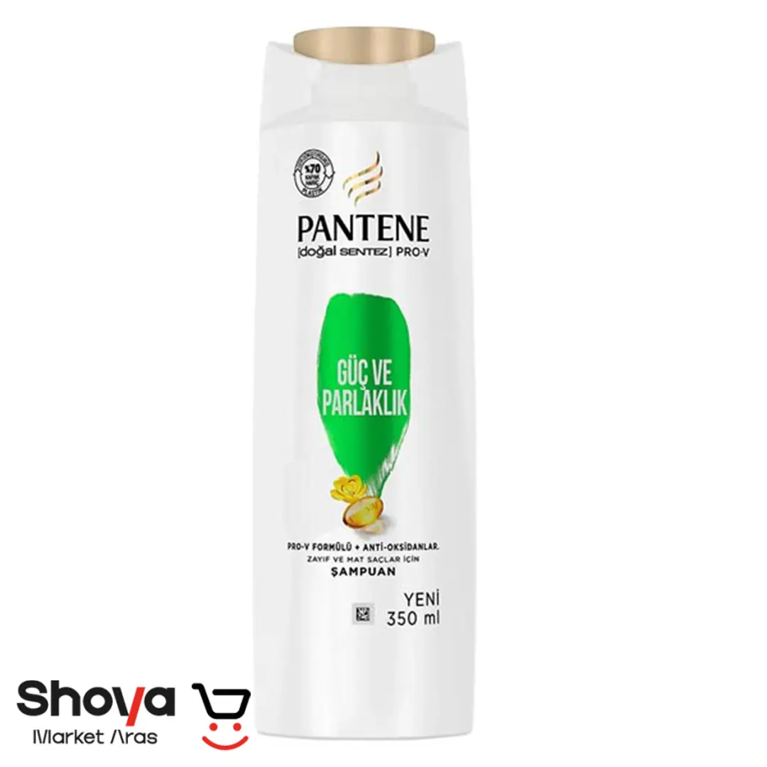Pantene-Shampoo-Model-Power-And-Shine-For-Weak-Hair-350-Ml شامپو PANTENE مدل Güç ve Parlaklık مناسب موهای ضعیف 350 میلی متر - Image 1