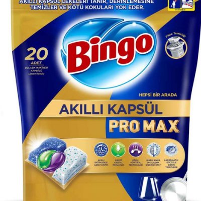 قرص ظرفشویی بینگو Bingo مدل Pro Max بسته 20 عددی