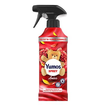 اسپری خوشبو کننده هواYumosh یوموش قرمز رایحه کهربا 450 میلی لیتر
