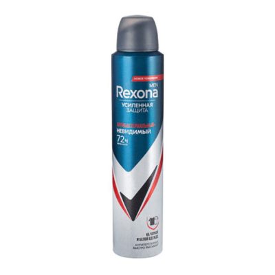 اسپری ضد تعریق مردانه رکسونا Rexona مدلInvisible Black and White محافظت72 ساعته
