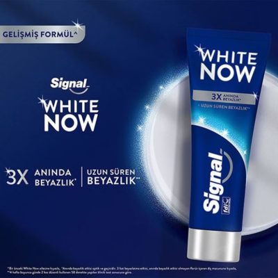خمیر دندان سیگنال مدل وایت ناو White Now 3X سفید کننده فوری 75 میلی لیتر