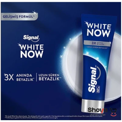خمیر دندان سیگنال مدل وایت ناو White Now 3X سفید کننده فوری 75 میلی لیتر