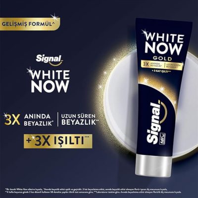 خمیر دندان سیگنال مدل وایت ناو گلد White Now Gold حجم 75 میلی لیتر
