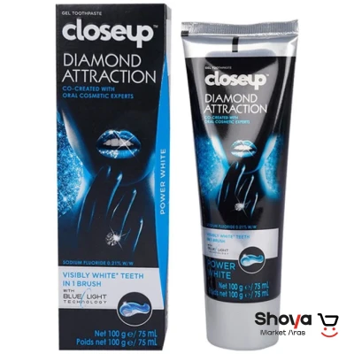 خمیر دندان ژله ای کلوزآپ Close Up مدل الماس سفید کننده 75 میلی لیتر