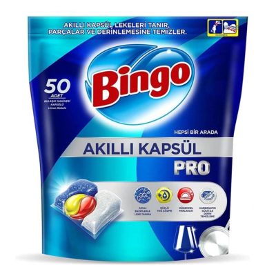 قرص ماشین ظرفشویی بینگو Bingo پرو بسته 50 عددی