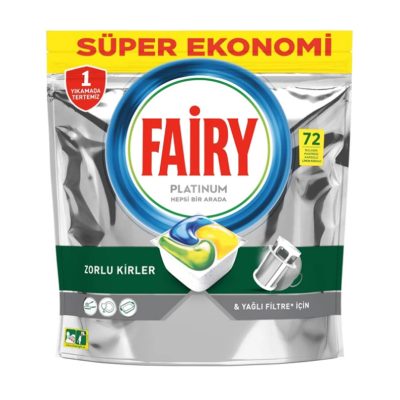 قرص ماشین ظرفشویی FAIRY PLANTUM فیری پلاتینیوم 72 عددی