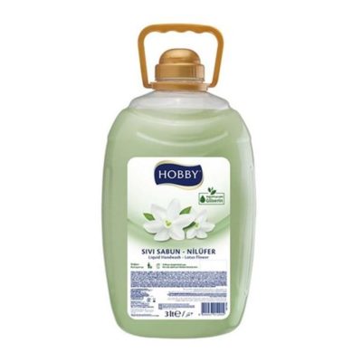 مایع دستشویی هوبی HOBBYرایحه گل نیلوفر 3 لیتر