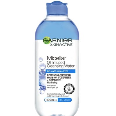 میسلار واتر دوفاز مغذیGARNIER گارنیر آبی عصاره گل گندم 400 میلی لیتر