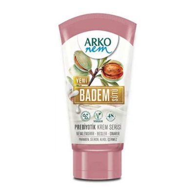 کرم مرطوب کننده تیوپی ARKO آرکو حاوی شیر بادام 60 میلی لیتر