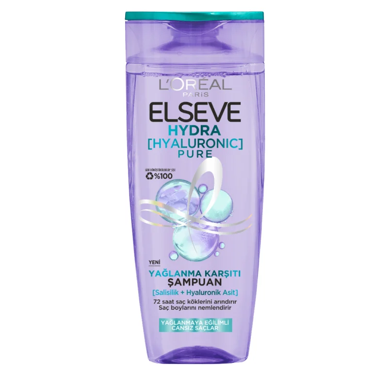 شامپو لورال LOREAL مخصوص موهای چرب مدل Hydra Hyaluronic