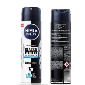 اسپری ضد تعریق مردانه نیوا NIVEA مدلBlack and withe حجم150 میلی لیتر