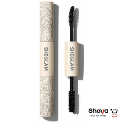 ریمل دو سر حجم دهنده و بلند کننده مشکی شیگلم Sheglam مدل All-In-On