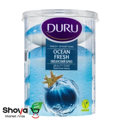 Duru soap in blue glass pack of 4 4 - شویا مارکت www.shoyamarketaras.com