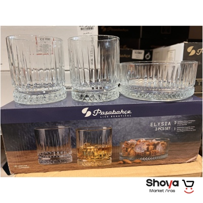 ست سرو نوشیدنی 3 پارچه پاشاباغچه مدل Elysia کد 96817