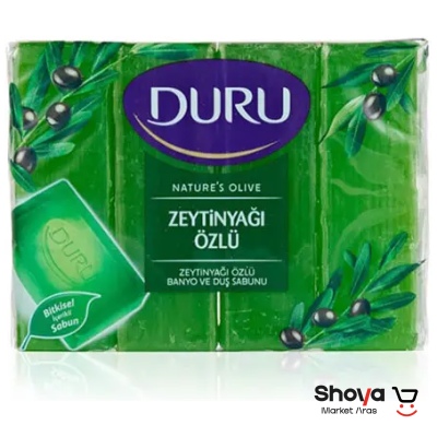 صابون حمام دورو DURU حاوی عصاره روغن زیتون 4 تایی