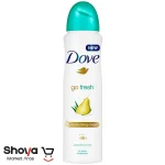 اسپری ضد تعریق زنانه داو مدل go fresh با رایحه گلابی و آلوورا 250 میل