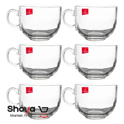 ست فنجان دسته‌دار بلینک مکس Blinkmax مدل کاپ تخم‌مرغی 6 عددی