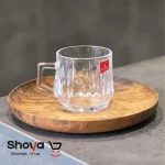 ست فنجان دسته‌دار بلینک مکس Blinkmax طرح خطی شفاف ۶ عددی