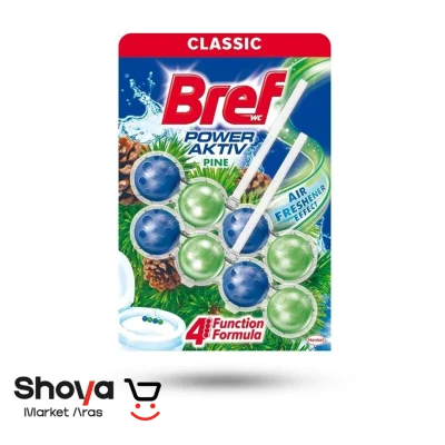 خوشبو کننده توالت فرنگی برف Bref مدل Classic رایحه کاج بسته 8 عددی
