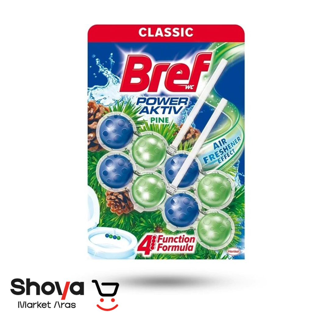 Berf خوشبو کننده توالت فرنگی برف Bref مدل Classic رایحه کاج بسته 8 عددی