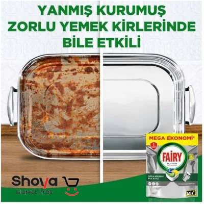 قرص ماشین ظرفشویی فیری Fairy مدل Platinum پلاتینیوم بسته 72 عددی