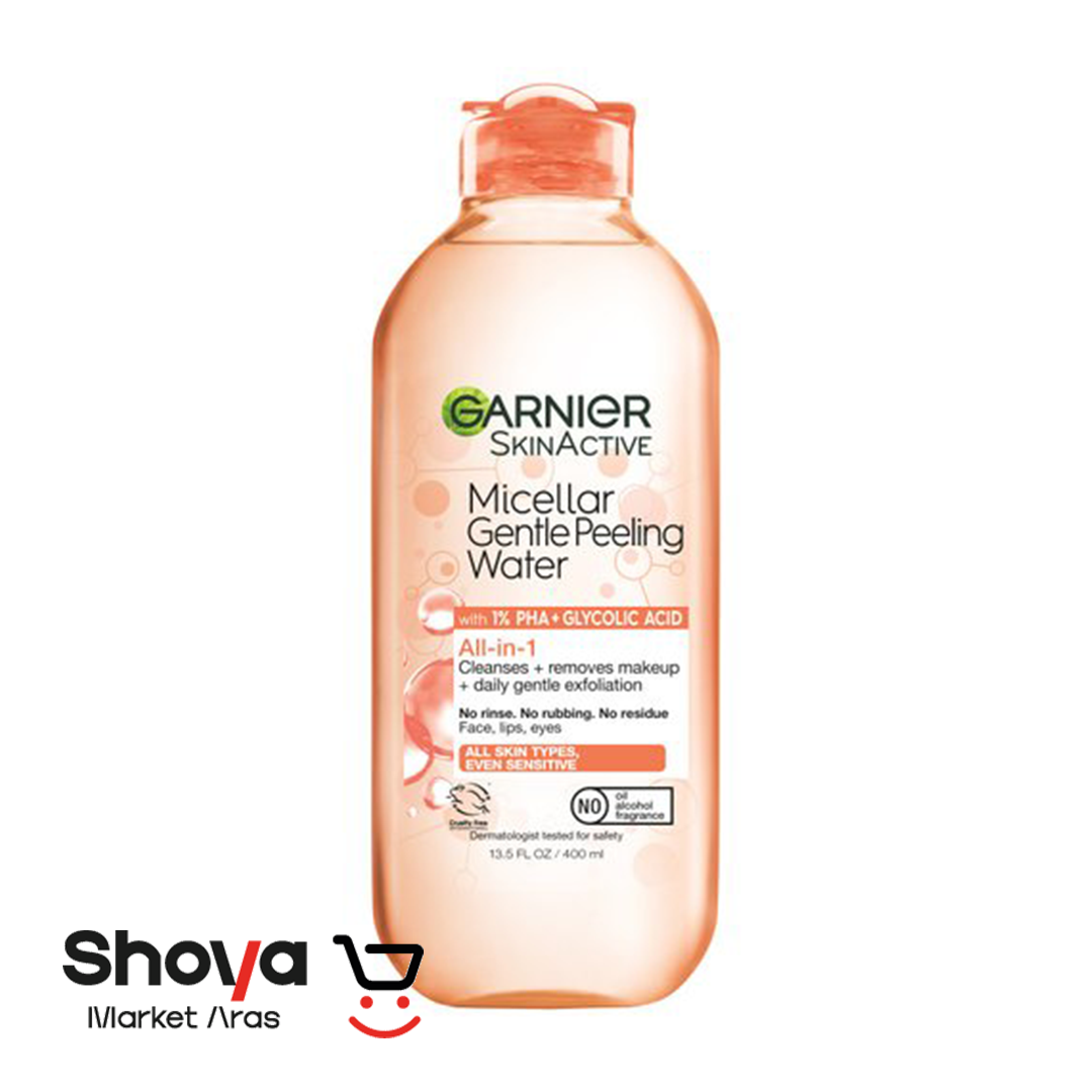 Garnier.peeling میسلار واتر لایه بردار گارنیر Garnier مدل Peeling حجم 400 میلی لیتر