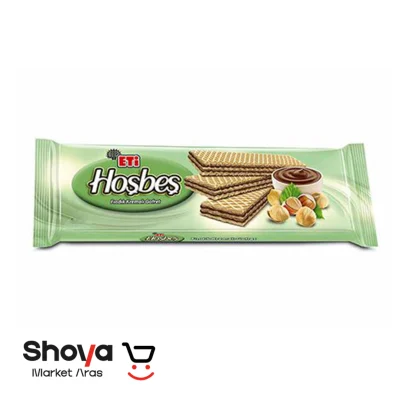 ویفر هوش بش Hosbesh با مغز فندق و کارامل وزن 142 گرم