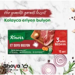 قرص عصاره گوشت گوساله کنور Knorr بسته 12 عددی