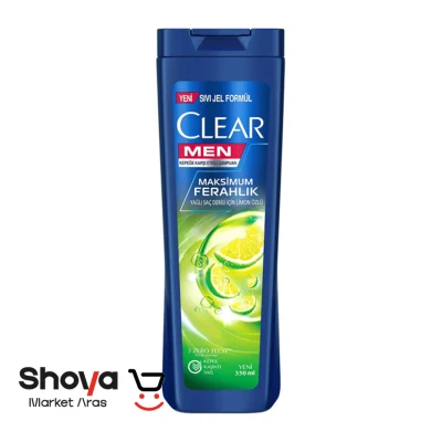 شامپو ضد شوره مردانه کلیر Clear مناسب موهای چرب حاوی عصاره لیمو حجم 350 میلی لیتر