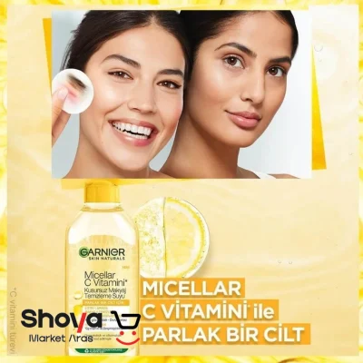 میسلار واتر گارنیر Garnier مدل Vitamin C روشن کننده حجم 400 میلی لیتر