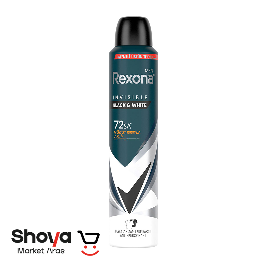 Rexona Invisible اسپری ضد تعریق مردانه رکسونا Rexona مدل Invisible حجم 200 میلی لیتر
