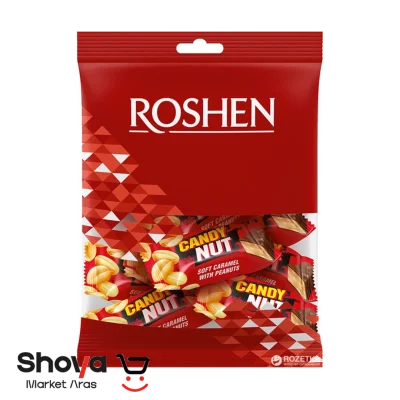 شکلات کندی نات روشن Roshen با مغز کارامل و بادام زمینی وزن 1 کیلوگرم