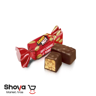 شکلات کندی نات روشن Roshen با مغز کارامل و بادام زمینی وزن 1 کیلوگرم