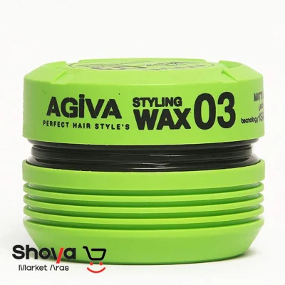 واکس مو آگیوا Agiva مدل Styling Wax حالت دهنده قوی درجه سختی 03 حجم 175 میلی لیتر