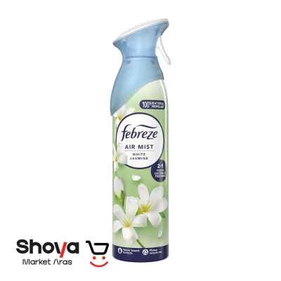 اسپری خوشبو کننده هوا فبرز Febreze رایحه یاس سفید مدل White Jasmine حجم 185 میلی لیتر