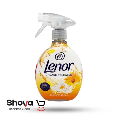 اسپری ضد چروک و خوشبو کننده لنور Lenor رایحه نسیم تابستانی حجم ۵۰۰ میلی‌لیتر