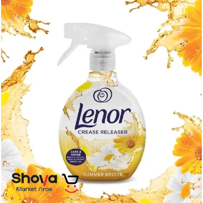 اسپری ضد چروک و خوشبو کننده لنور Lenor رایحه نسیم تابستانی حجم ۵۰۰ میلی‌لیتر