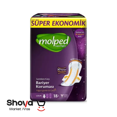 نوار بهداشتی مولپد Molped مدل Super Night